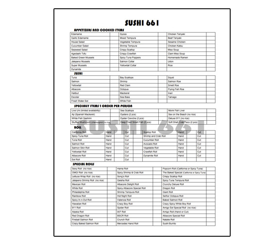 Menu Page 2